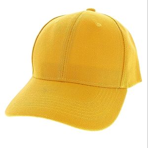 Women's Classic Quality Yellow Baseball Cap Hat NWT